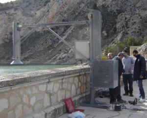 Instalación en el embalse de Cueva Foradada